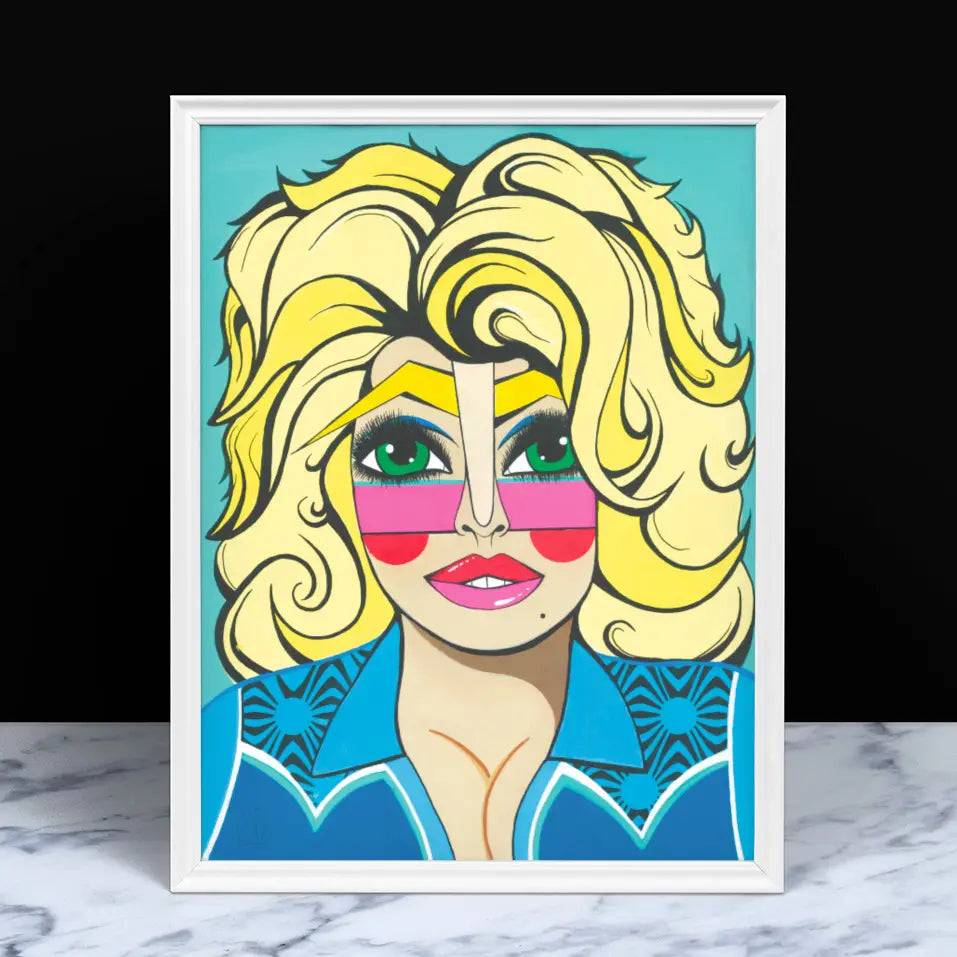 Dolly Parton Icon Fine Art Print Tinellity Studio