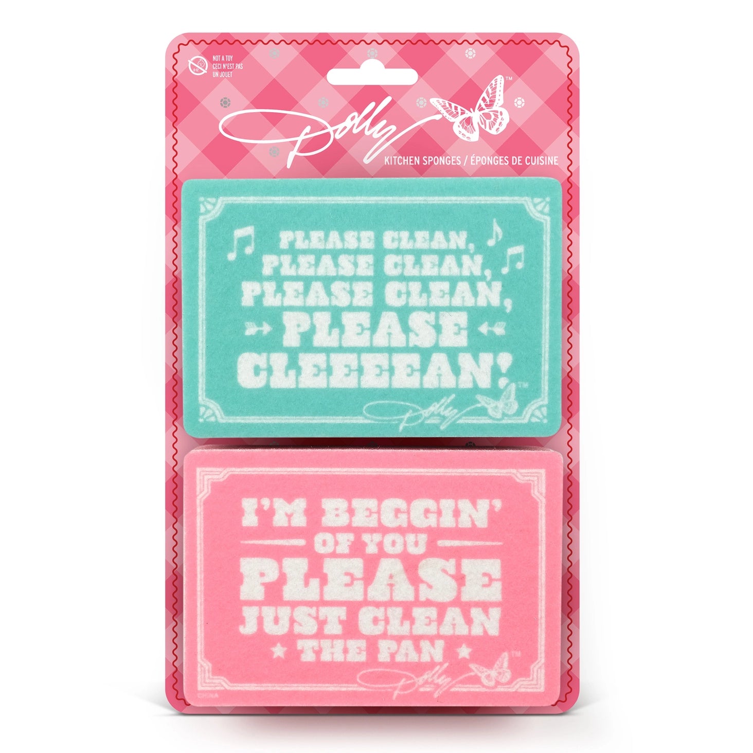 Dolly Parton Jolene Kitchen Sponges, Set of 2