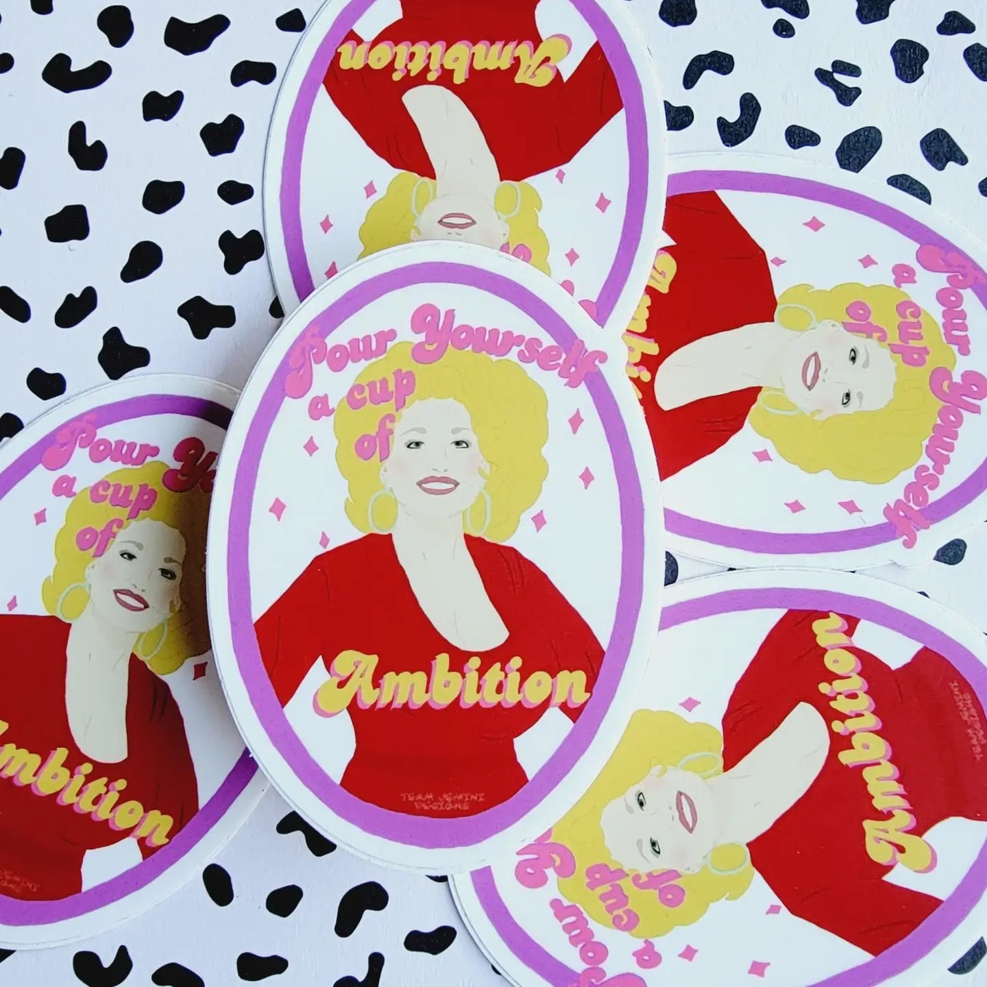 Cup of Ambition Dolly Sticker
