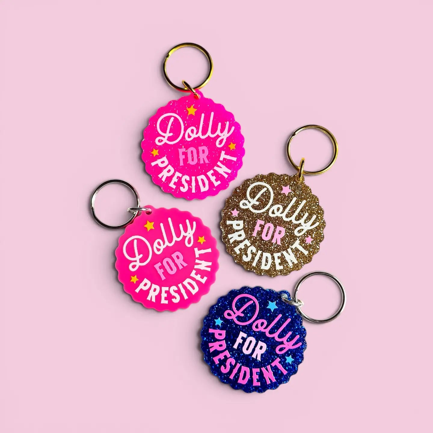 Dolly for President Keychain