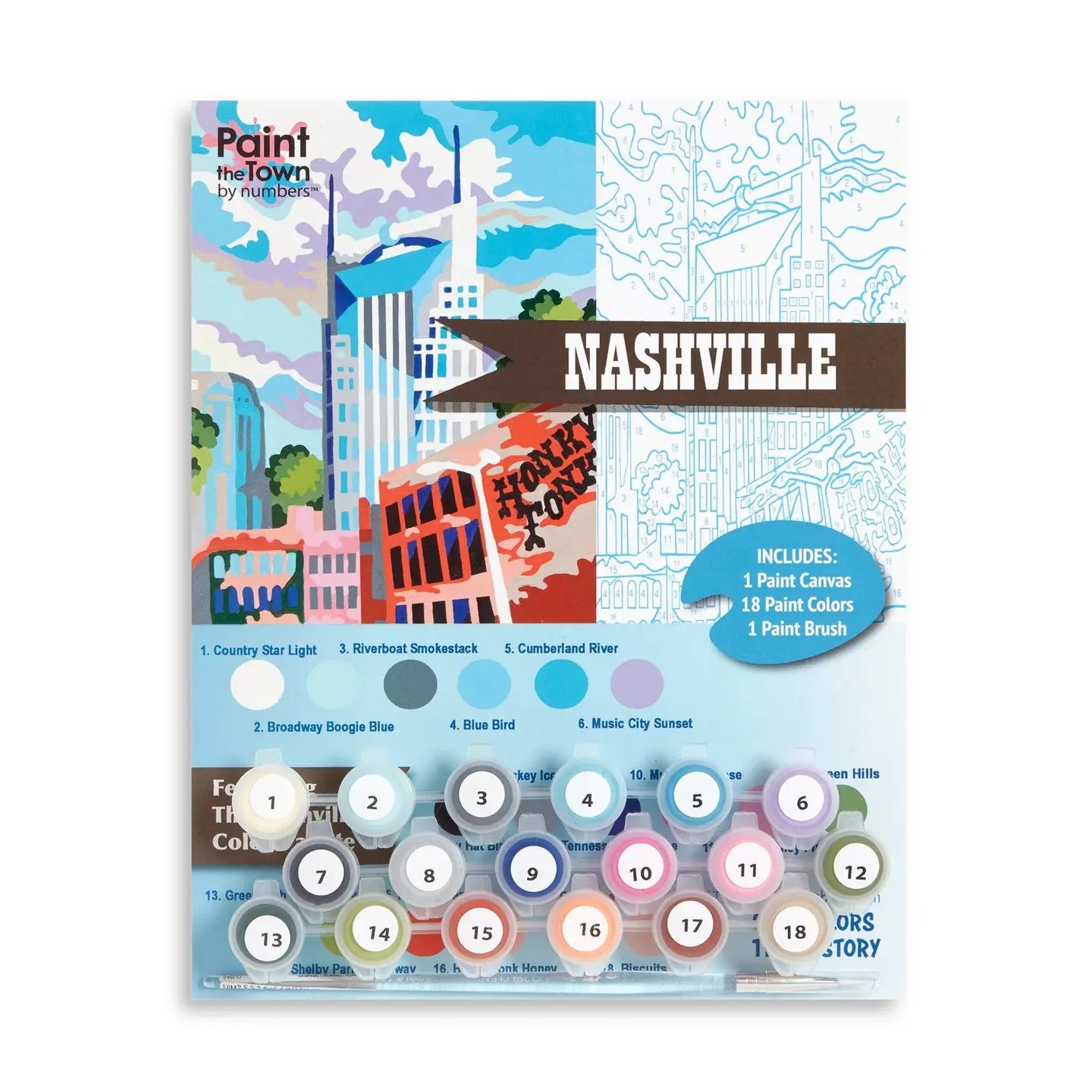 Nashville Paint by Number Kit 8"x10" - Rhinestone Heart