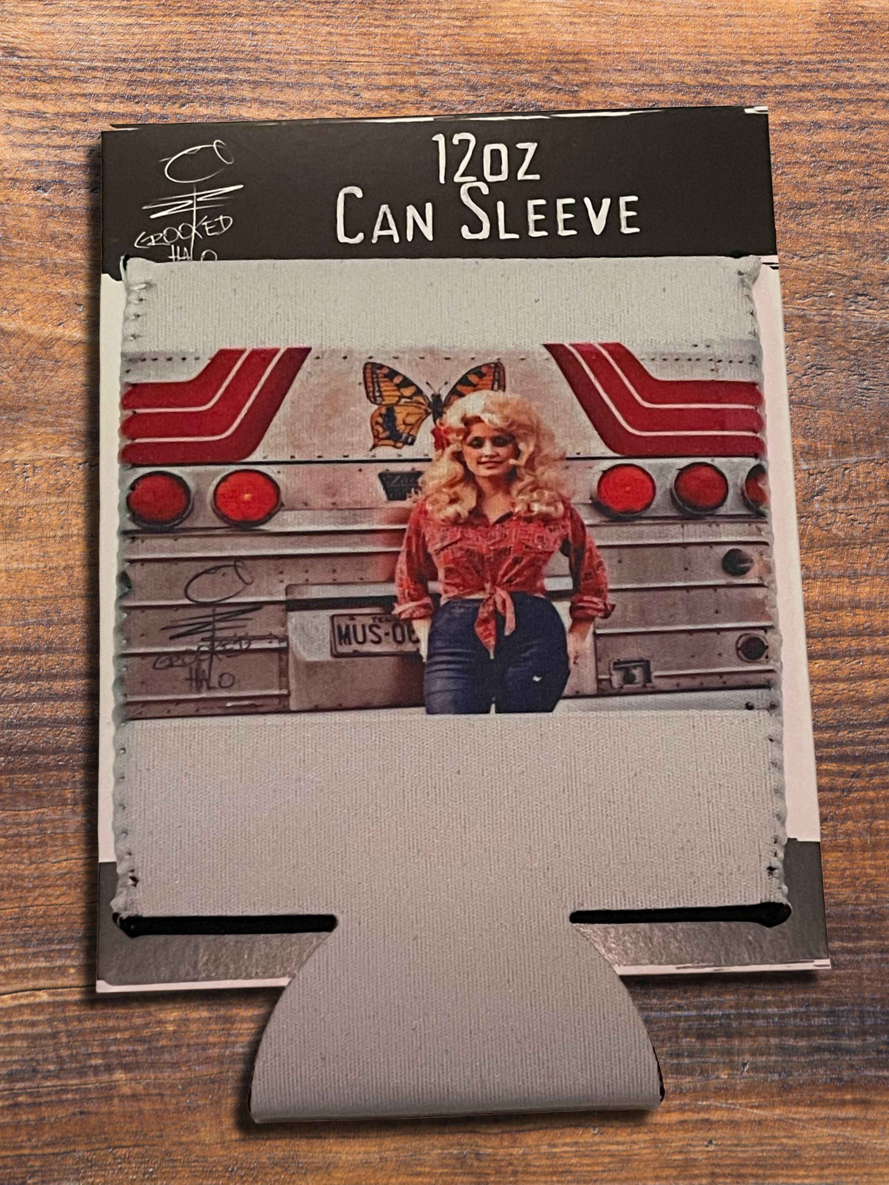 Dolly On the Road Neoprene Can Sleeve