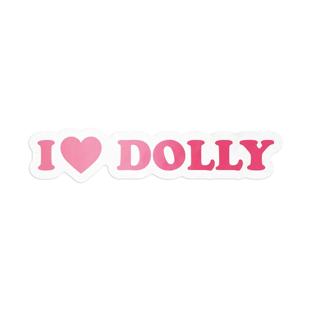 I Heart Dolly Sticker