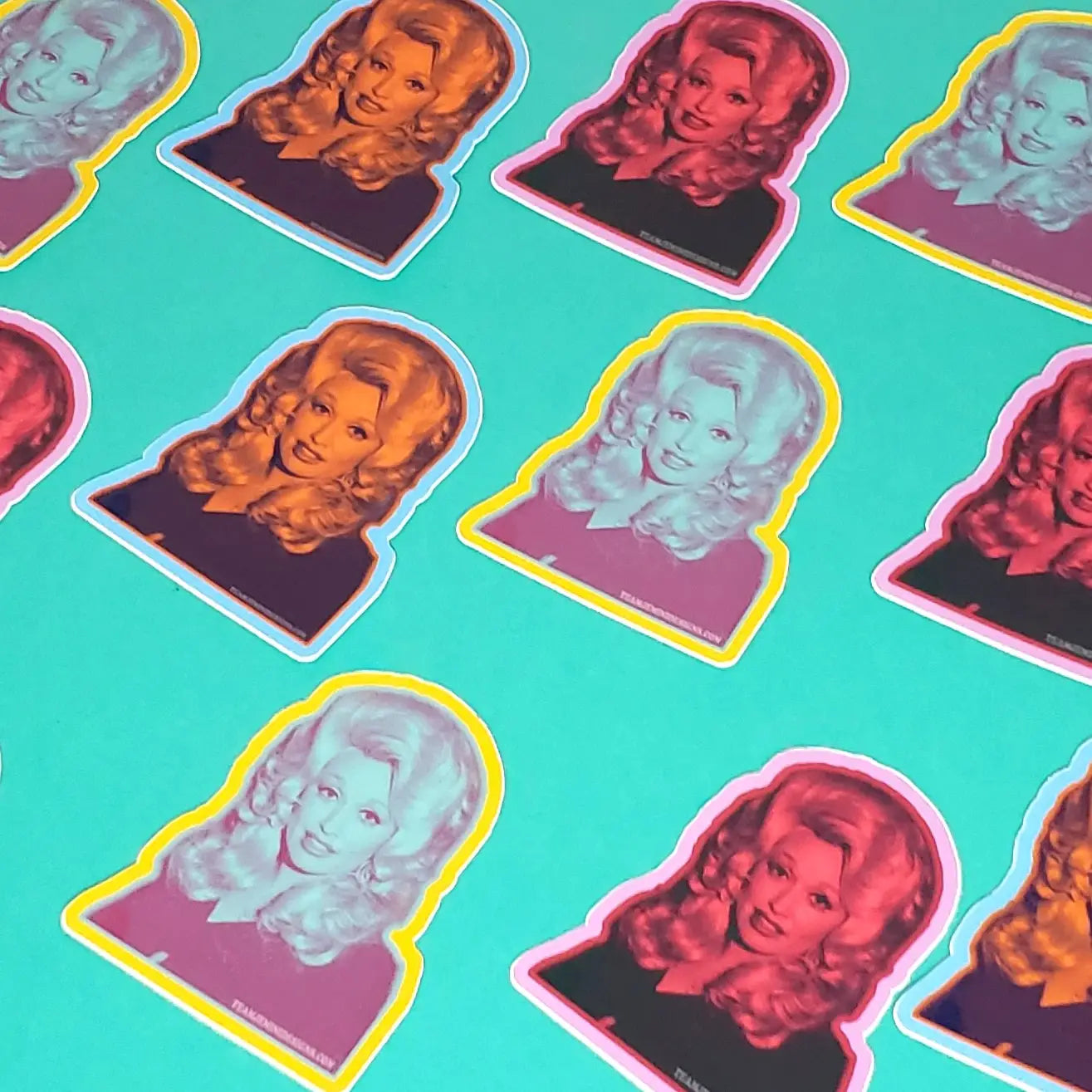 Multi-Colored Dolly Sticker