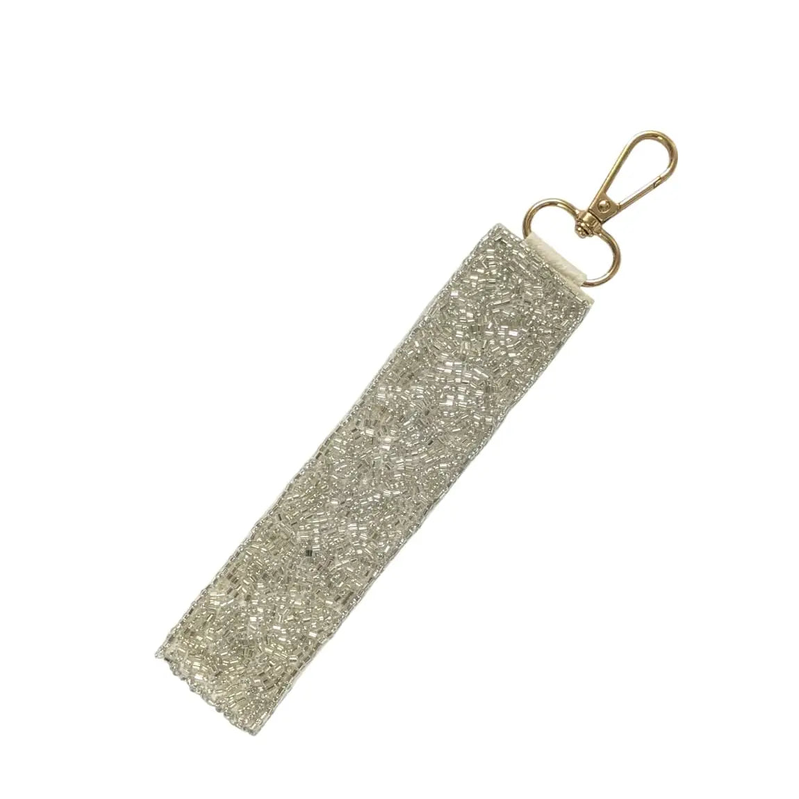 Mom Themed Beaded Wristlet Strap Keychain