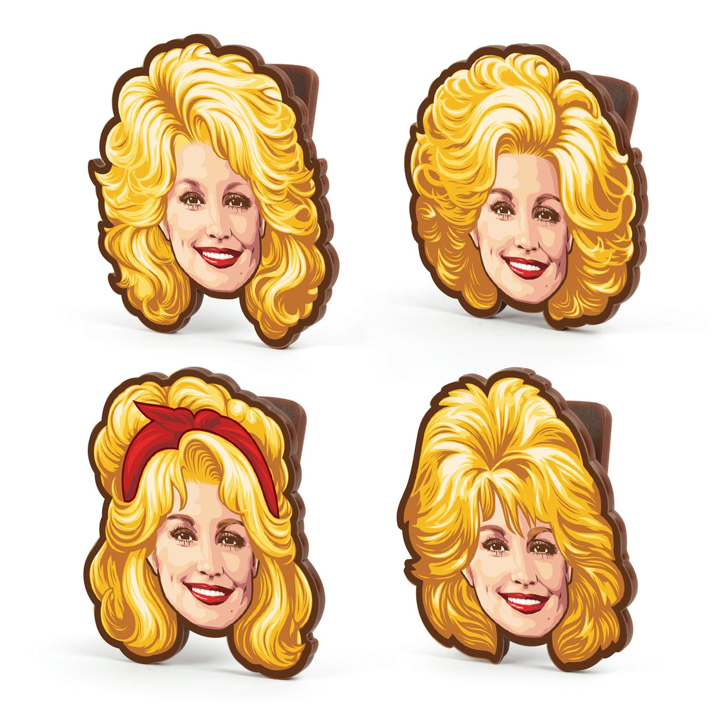 Dolly Parton Bag Clips/ Chip Clips, Set of 4, Iconic Hairstyle Designs