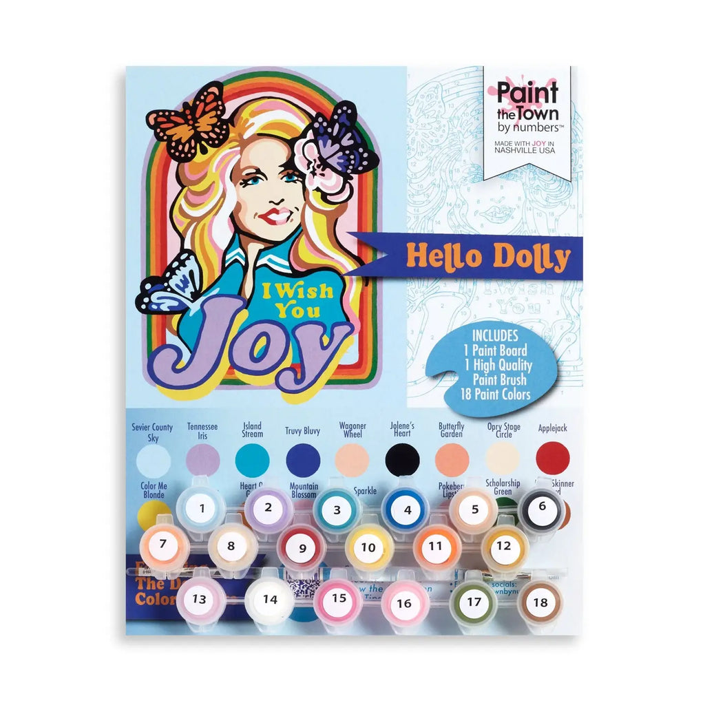 Dolly I Wish You Joy Paint by Number Kit 8"x10" - Rhinestone Heart