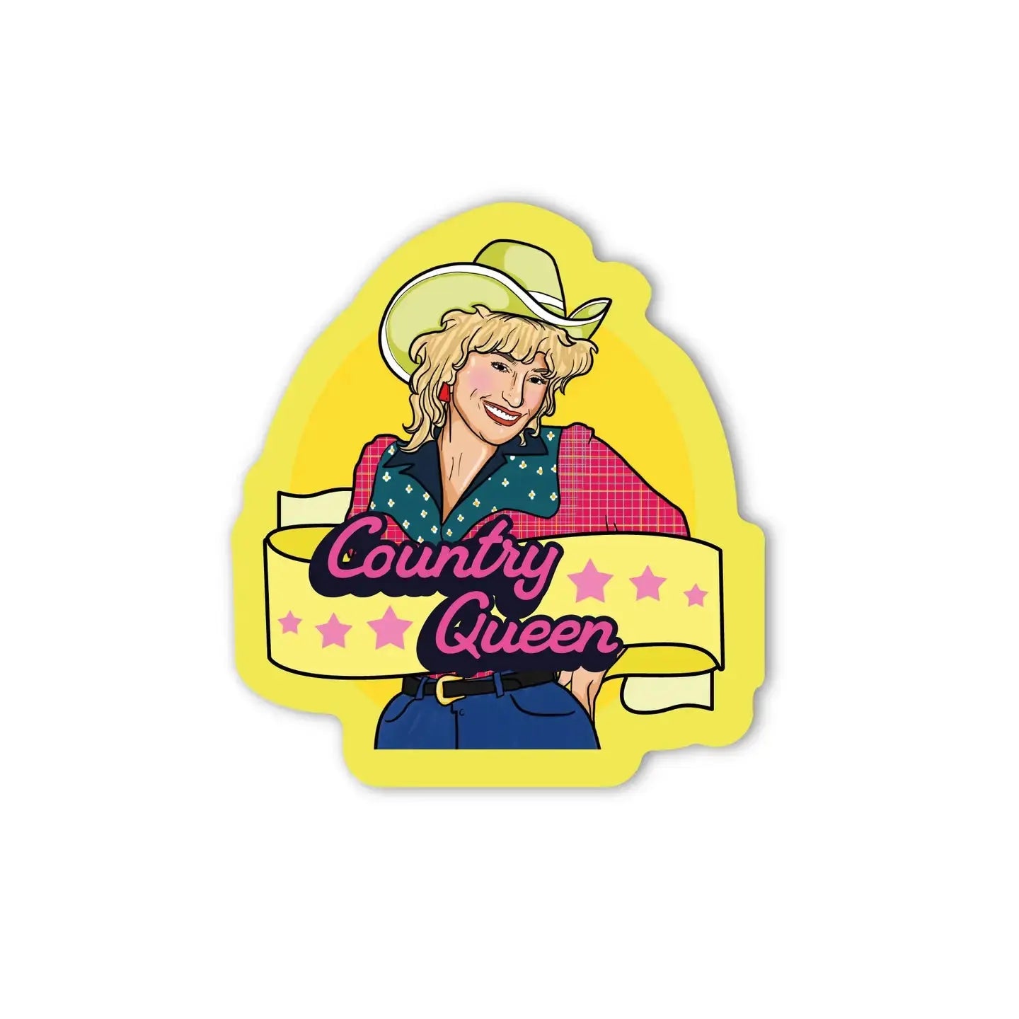 Dolly Country Queen Sticker Tinellity Studio
