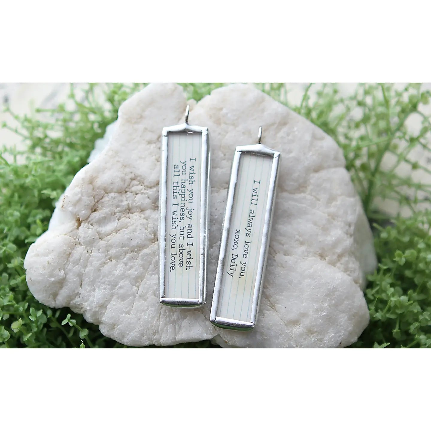 I Will Always Love You Xo Double Sided Soldered Art Charm Necklace Tinellity Studio