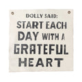 Dolly Said 25"x25" Hand Painted Wall Hanging