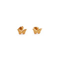 Tiny Gold Plated Butterfly Stud Earrings