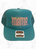 Mama Star Mom Mother's Day Trucker Hat, Jade