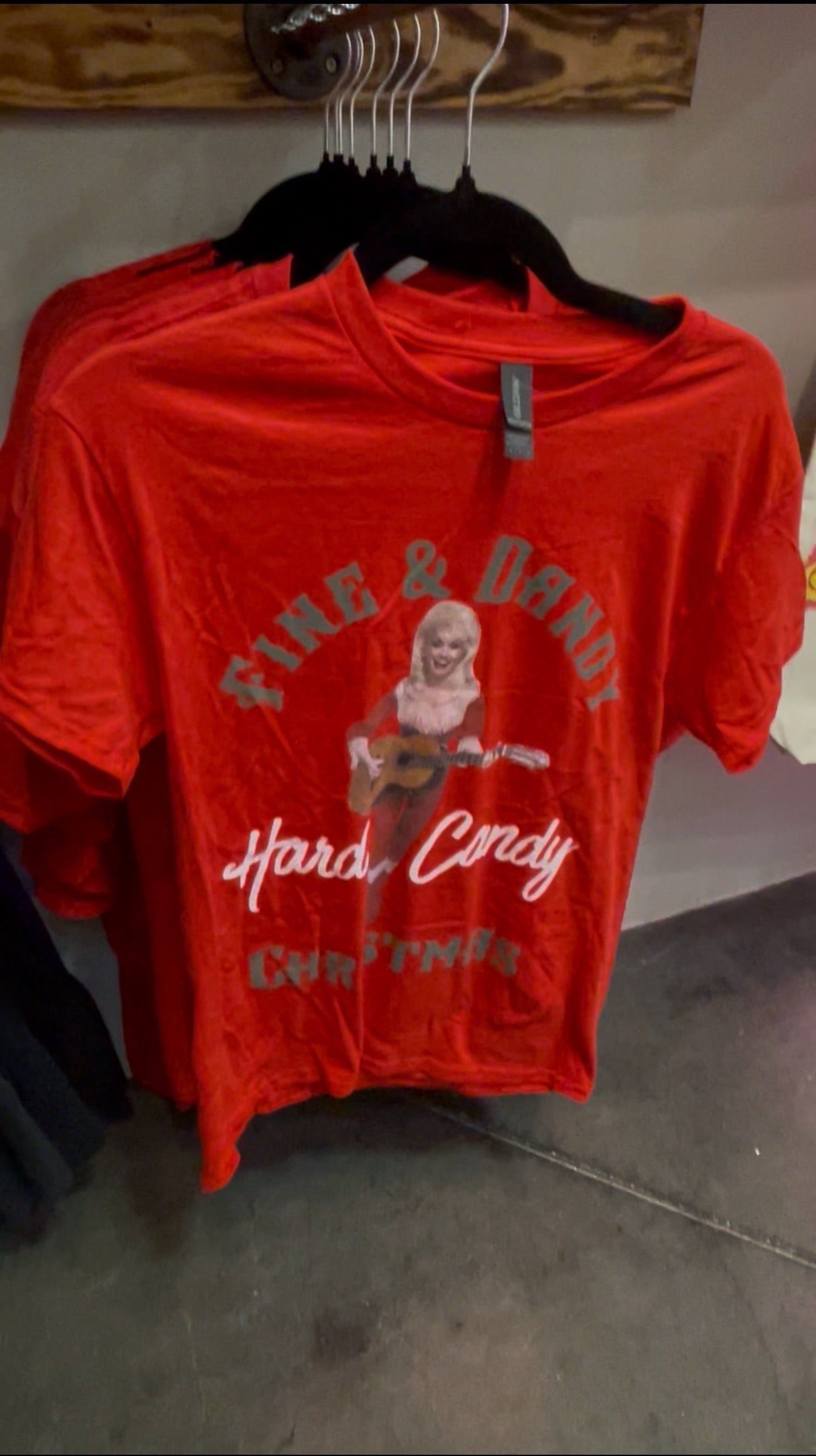 Dolly Parton Fine and Dandy Hard Candy Christmas Tee Tinellity Studio