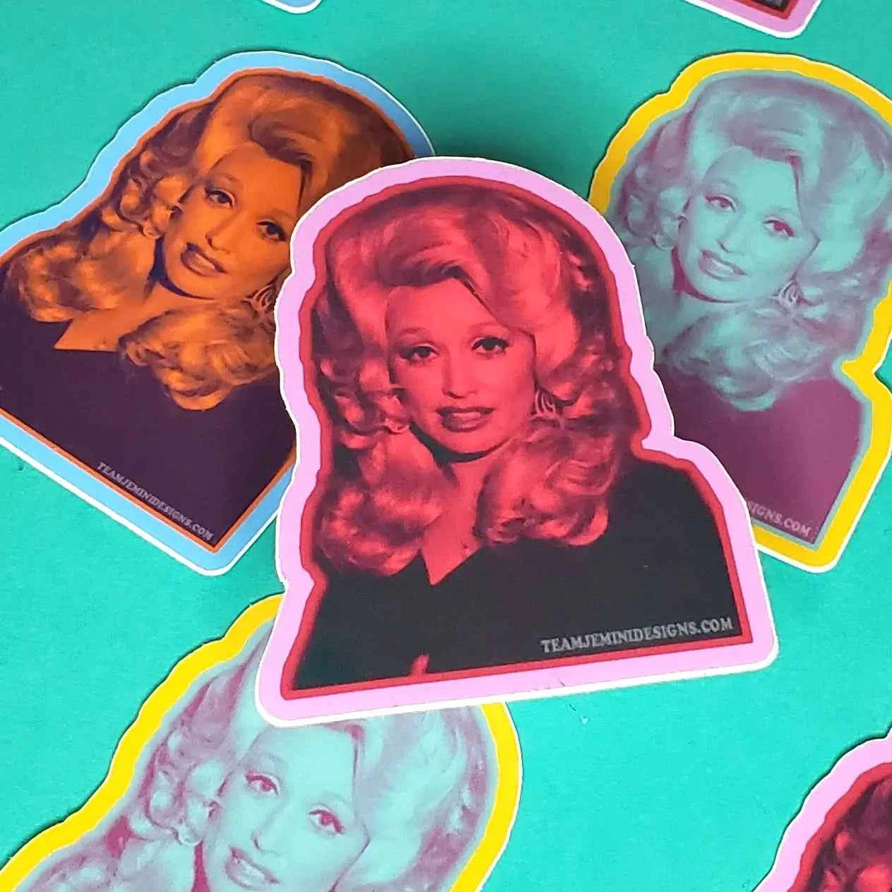 Multi-Colored Dolly Sticker