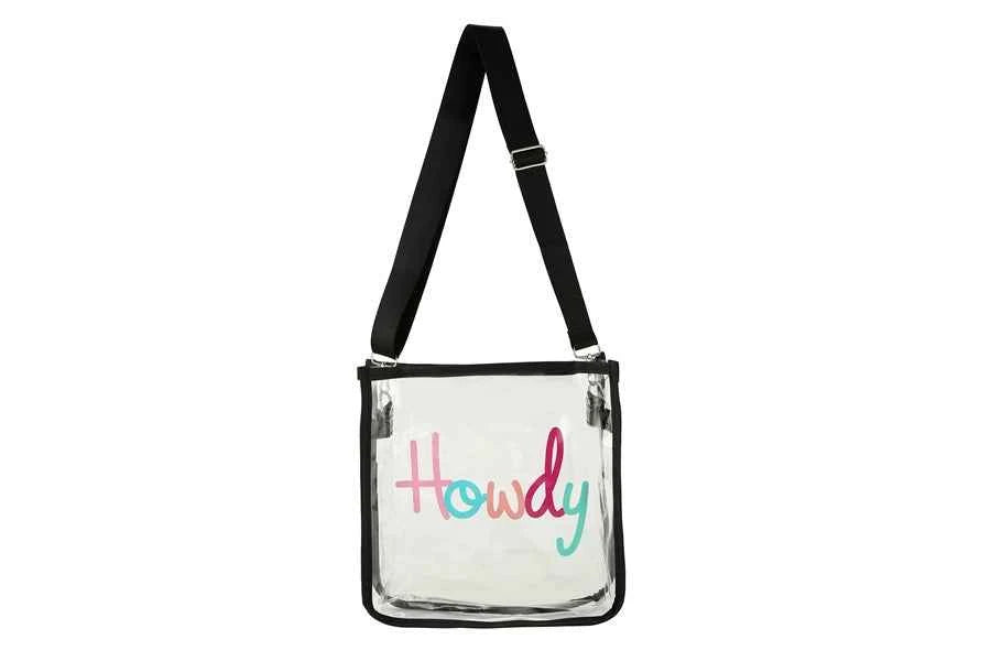 Clear See Thru Howdy Themed Cross Body Bag