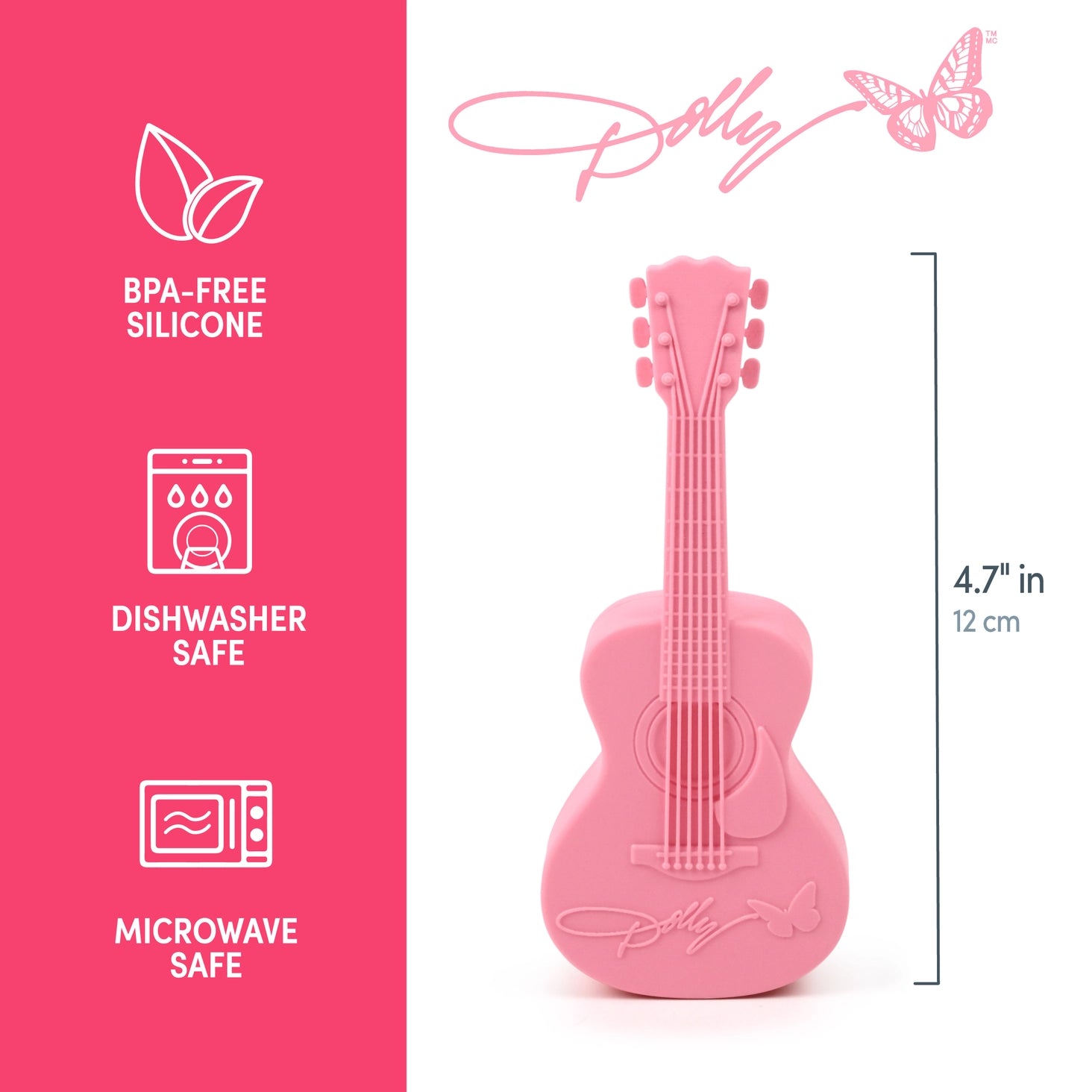 Dolly Parton Pink Guitar Tea Infuser