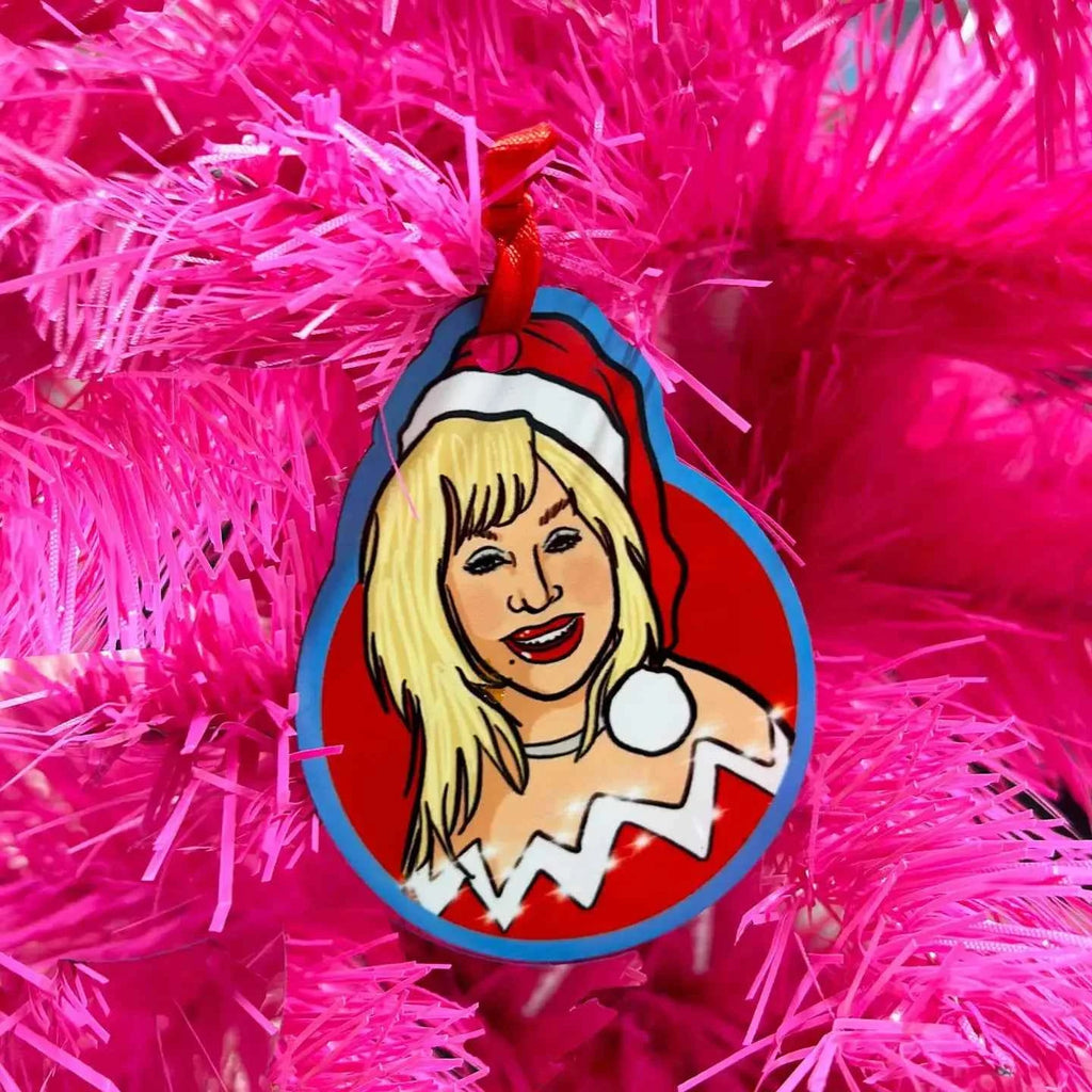 Dolly Christmas Ornament, Red