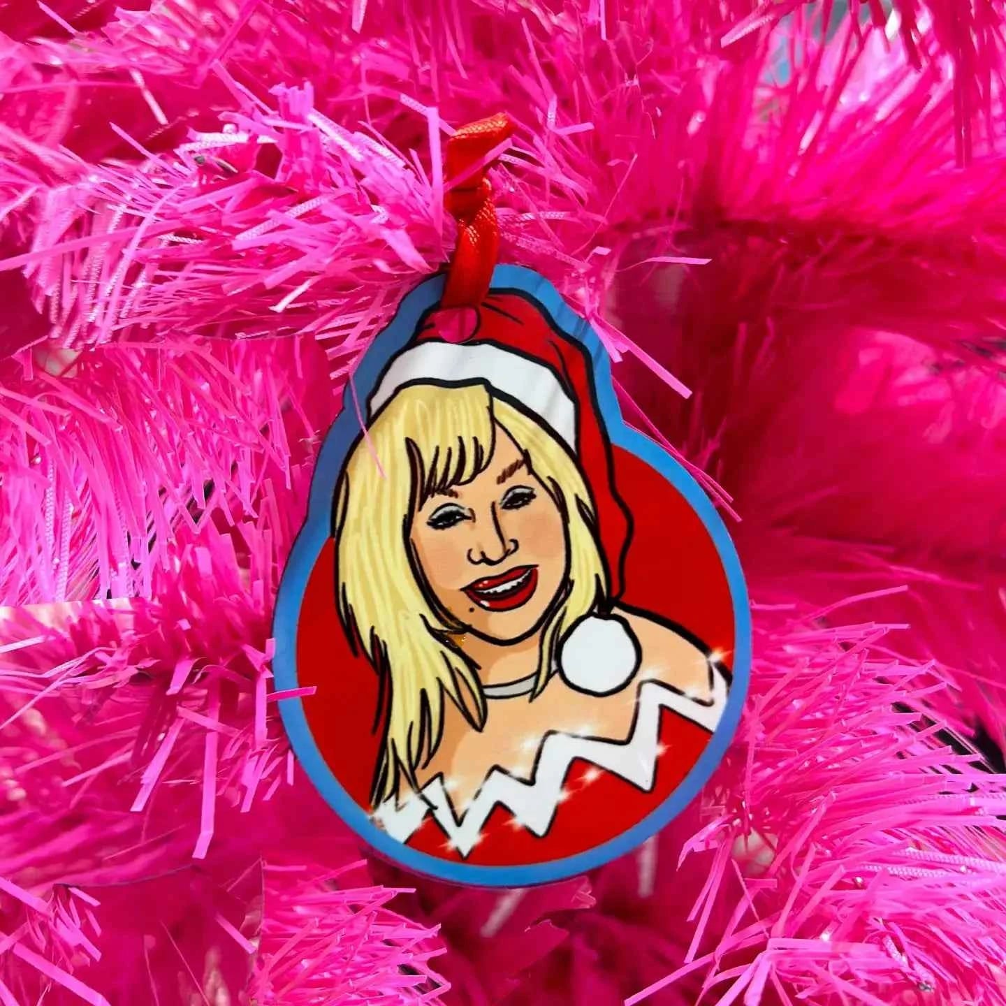 Dolly Christmas Ornament, Red