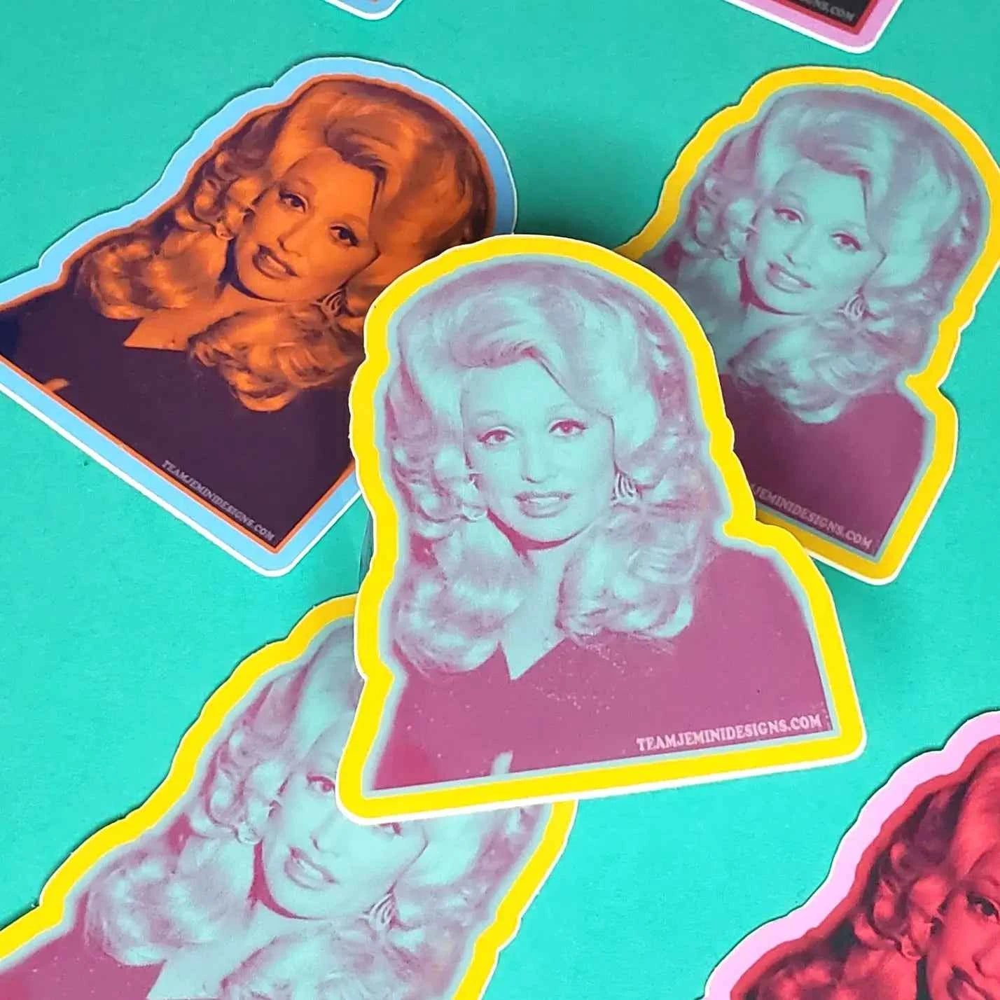 Multi-Colored Dolly Sticker