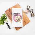 Dolly Parton Tumble Outta Bed Kitchen Tea Towel Tinellity Studio
